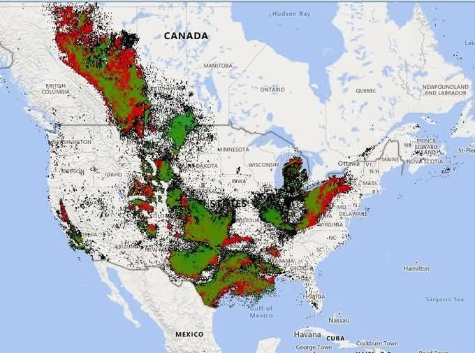 oil gas map